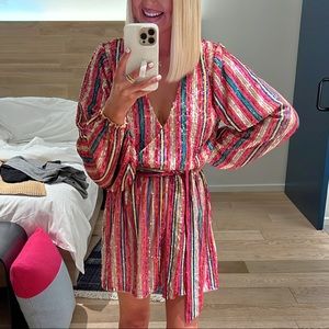 GORG Rainbow Sequin Dress